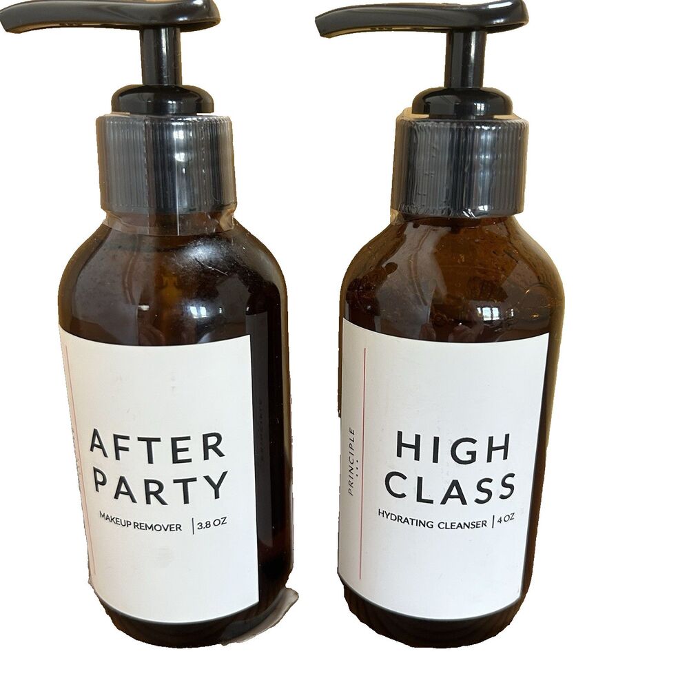 PRINCIPLE  Bundle After Party Makeup Remover & High Class Hydrating Cleanser NEW
